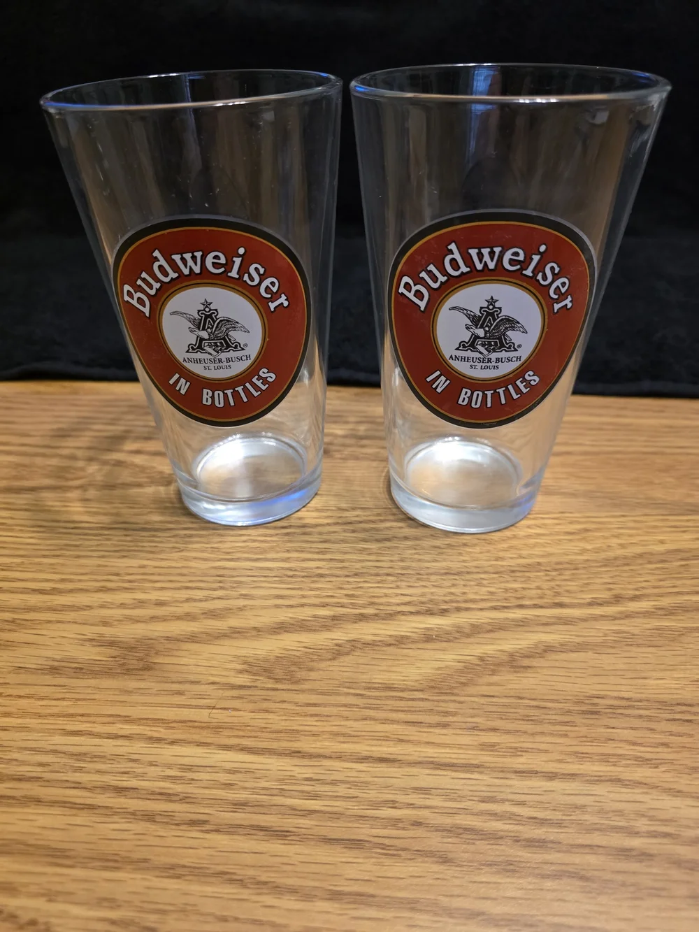 Budweiser And Heineken Beer Glasses